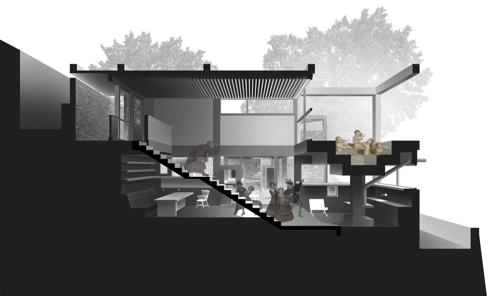 虚张声势之家 – 废土乐园丨中国北京丨察社办公室-87