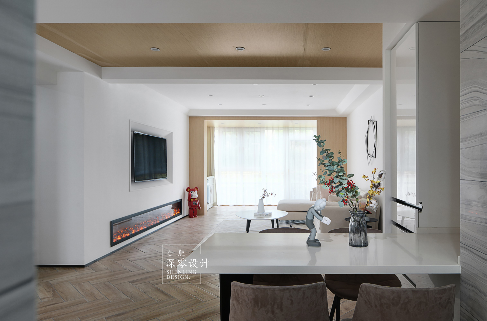 140㎡三室两厅，至精至简、空间感爆棚  深零设计-27