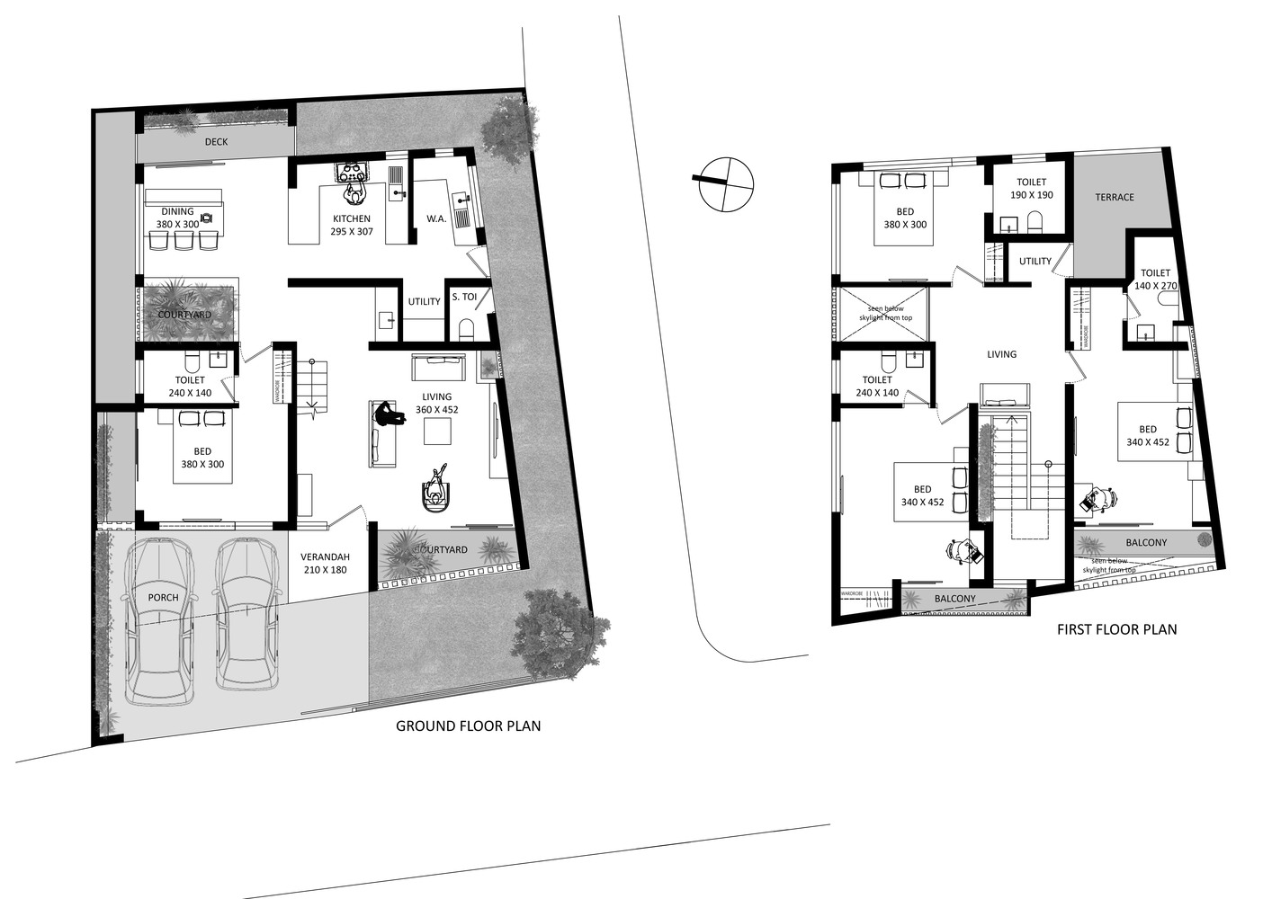 白色立方体住宅丨印度特里凡得琅丨Srijit Srinivas ARCHITECTS-17