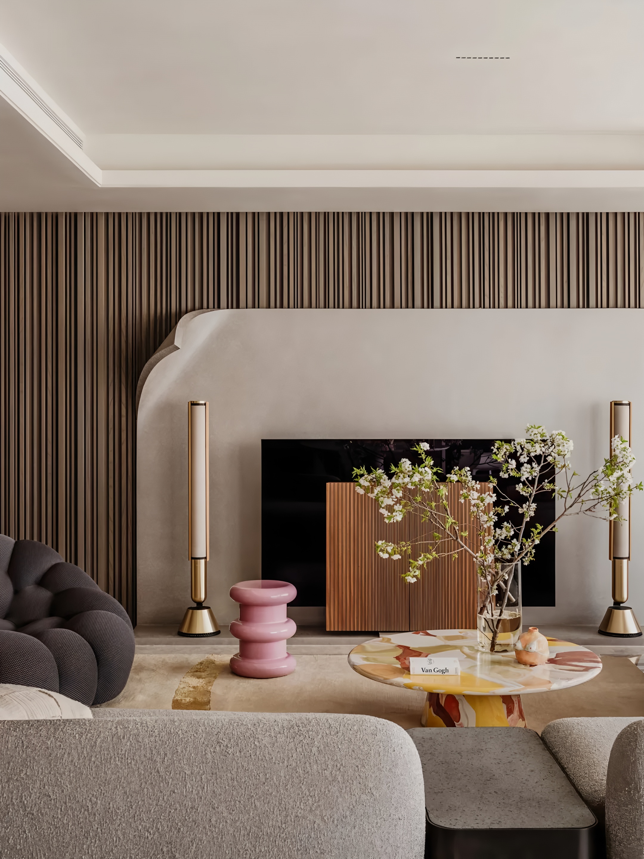 美韵,藏于时尚肌理润色·重庆 280㎡大平层丨中国重庆丨4TH Dimension 肆面设计-14