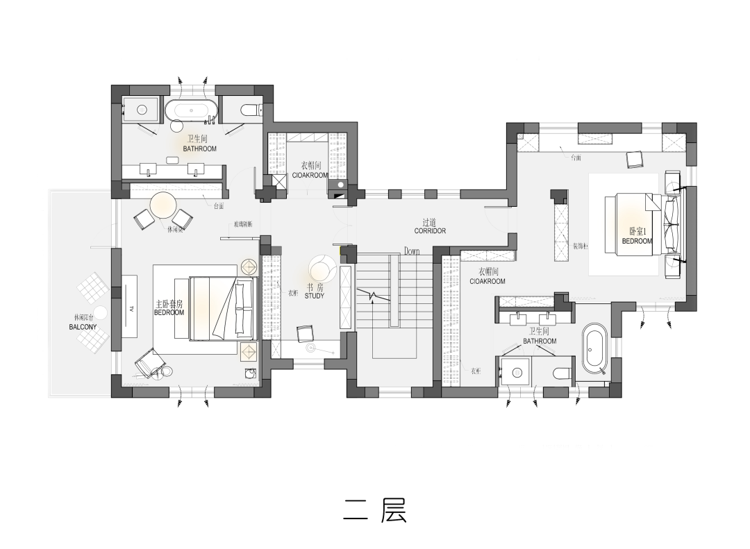 连云港 600㎡独栋别墅设计丨中国连云港丨观享际 SKH 室内设计-139