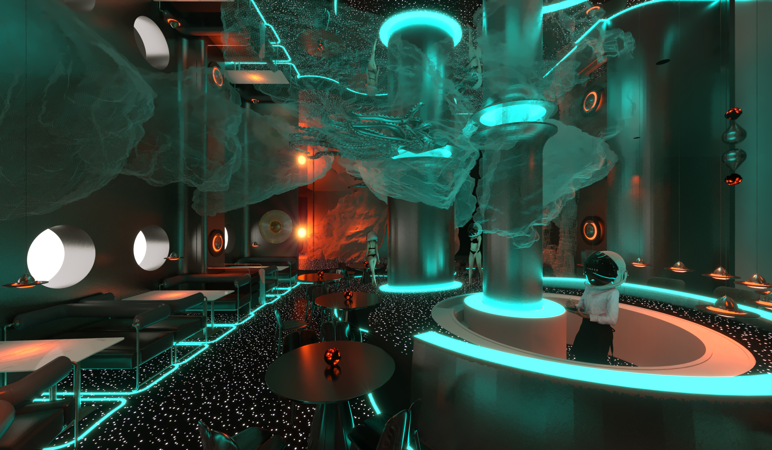 宇宙主题火锅酒吧，体验跨星际美食之旅-21