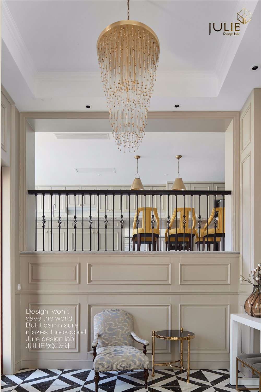 杭州东海闲湖城——710㎡时尚摩登别墅  杭州JULIE软装设计-9