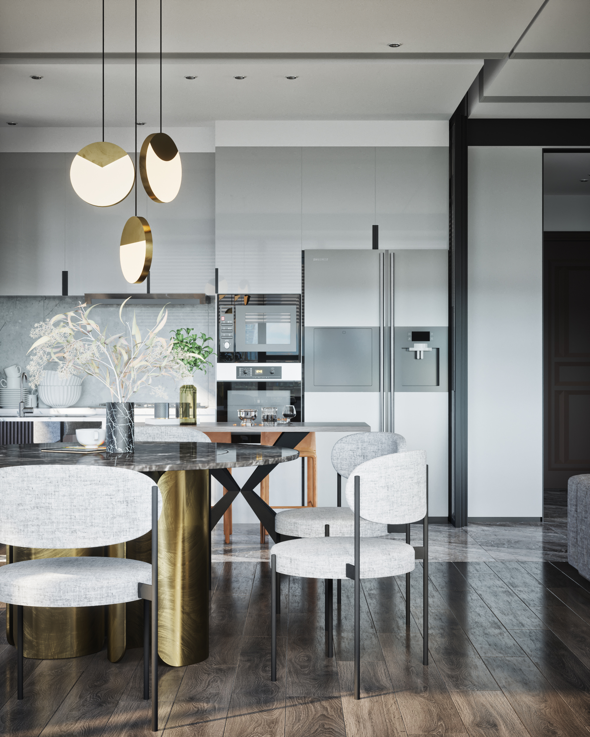 时尚客厅设计，Fstorm 渲染与 PS 打造惊艳空间-5