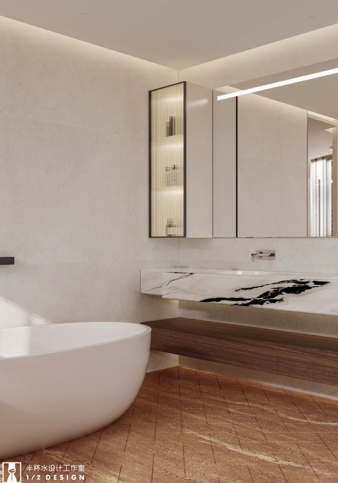 泊蔚法式现代风室内设计丨半杯水工作室-46