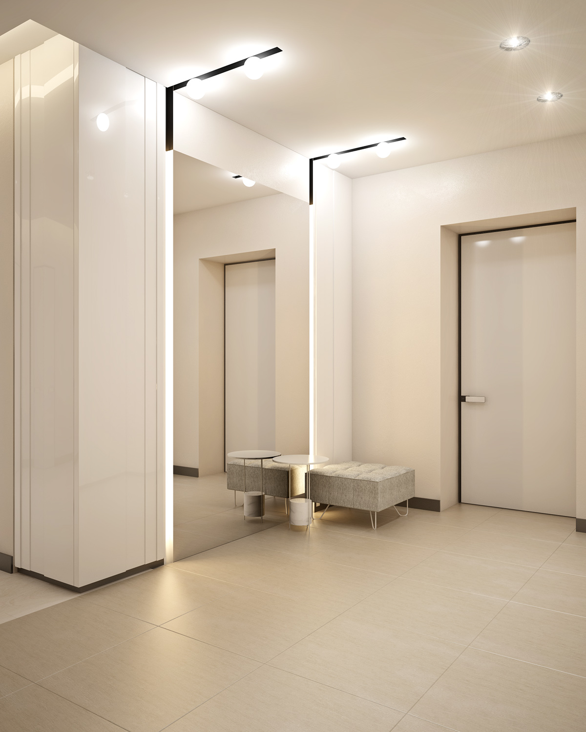 情侣小户型公寓白色系设计-32