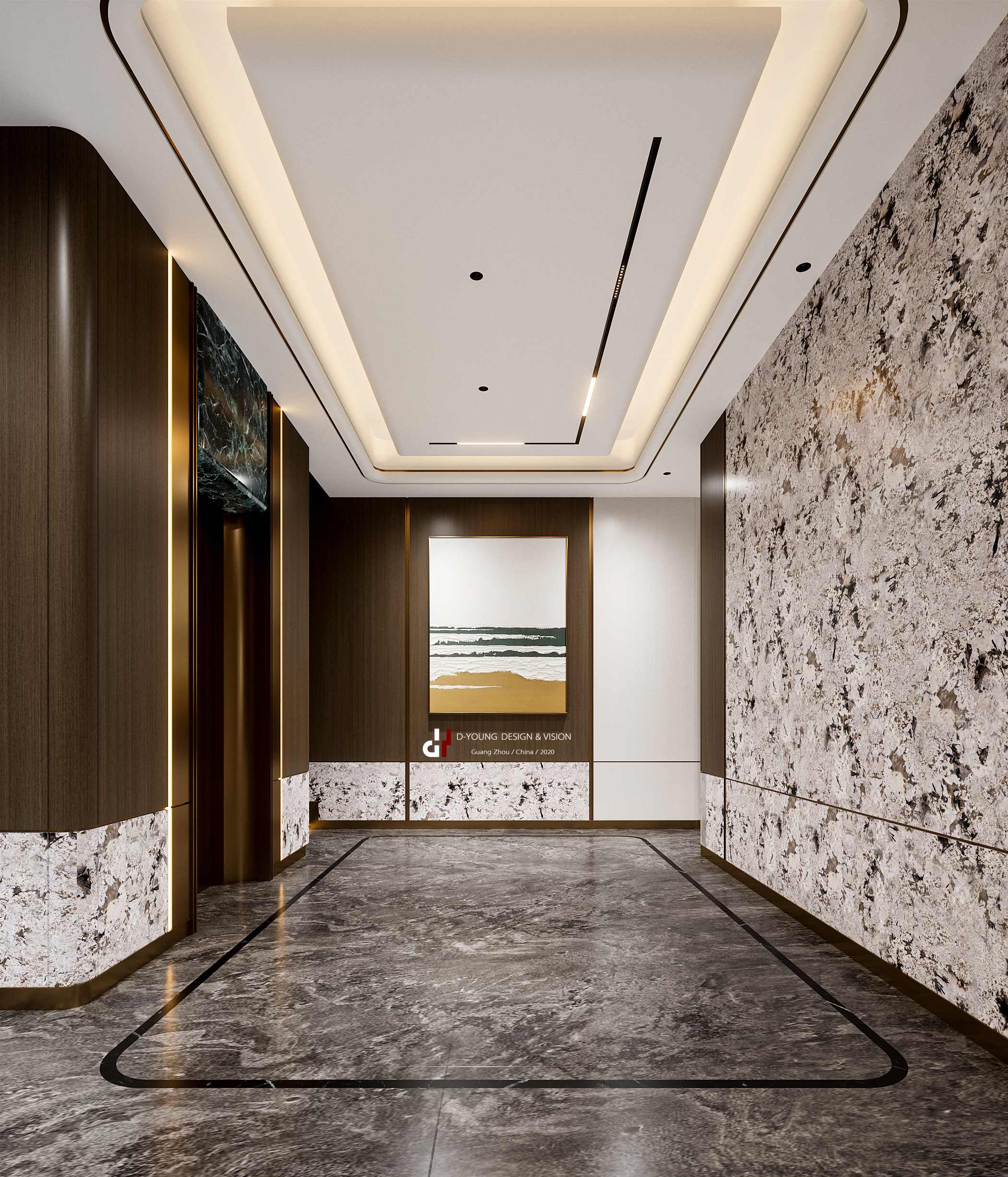 东杨视觉,别墅客餐厅夜景表现丨中国广州-13