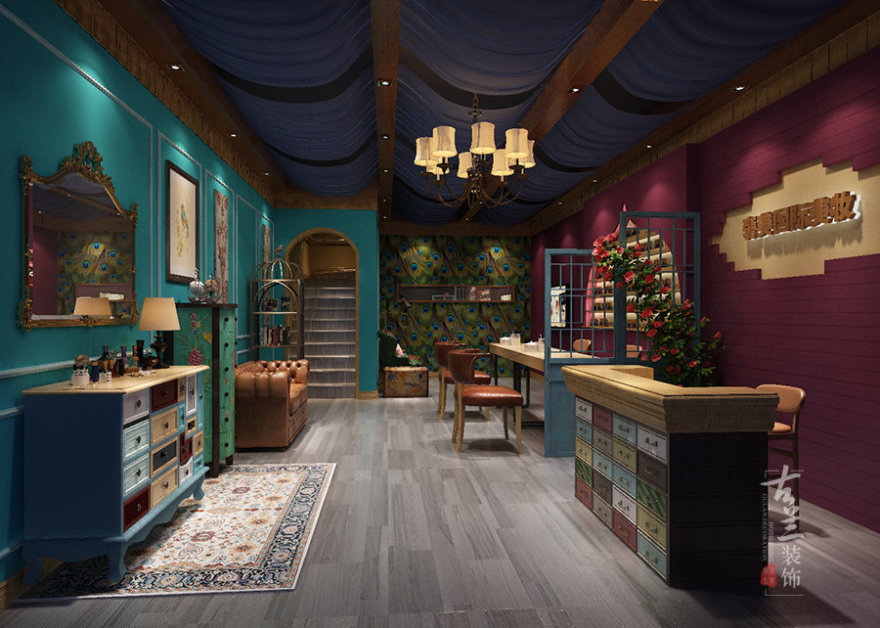 美甲店设计案例 | 复古与现代的完美融合-6