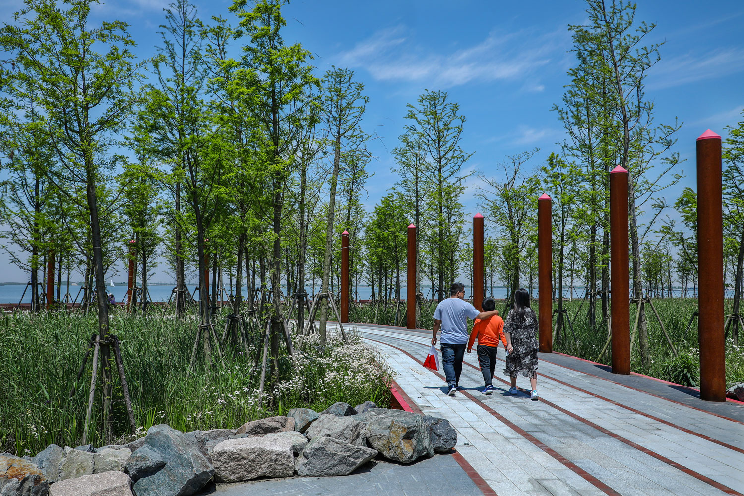 上海临港港城滴水湖绿色带线性公园-26