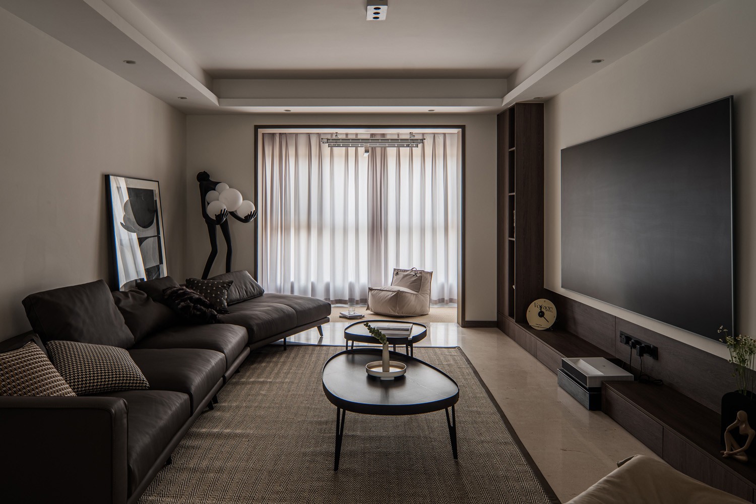 125 平现代风装修丨琢信装饰-0