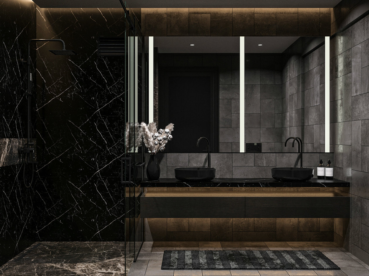 深色系公寓设计-8