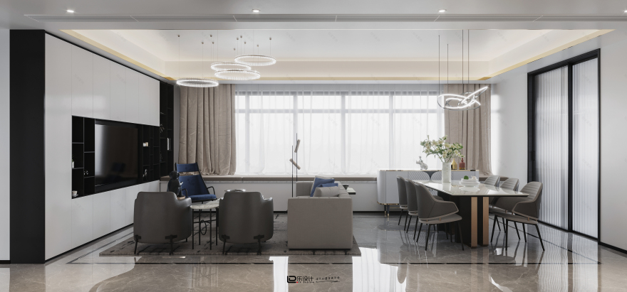 悦虹湾 113 方现代极简与轻奢融合丨中国杭州丨LD 设计-1