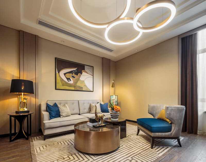 广安紫云台售楼部 | 美式大都会风格的空间演绎-21