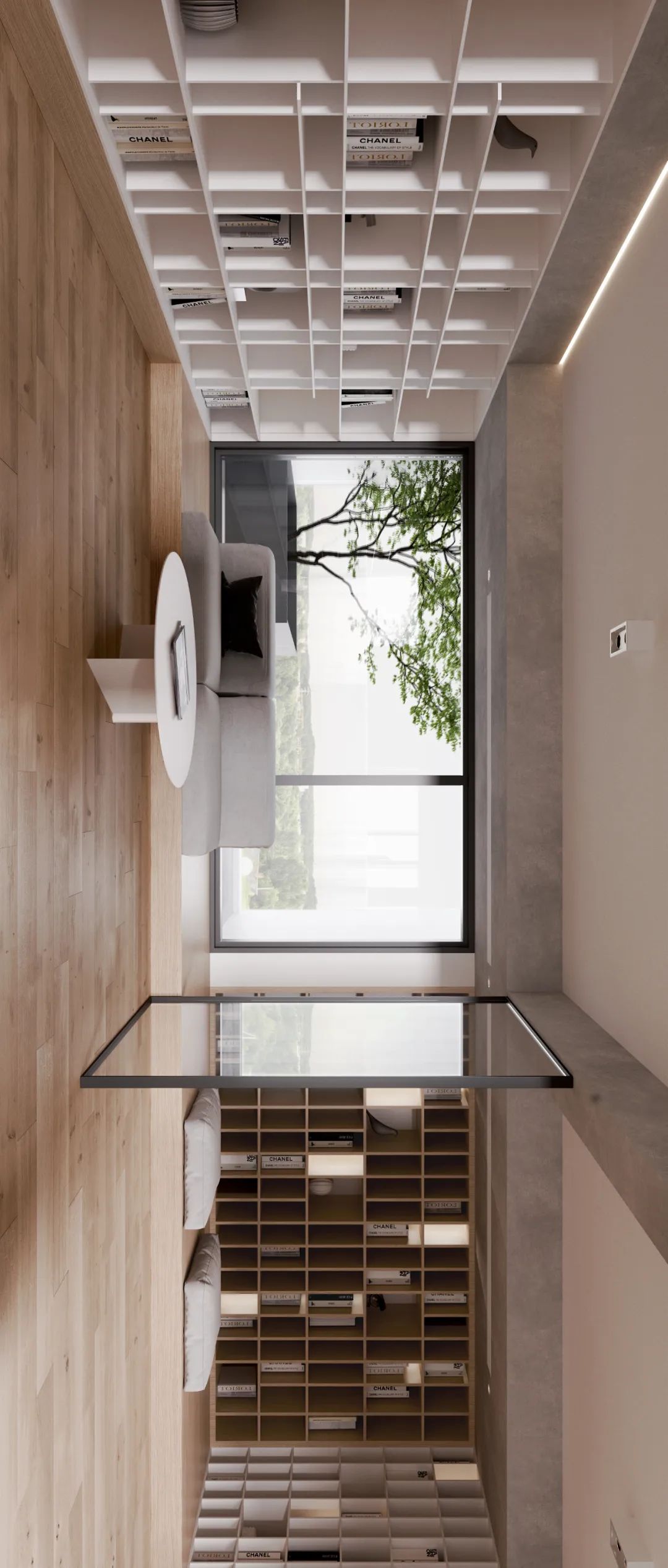 上海融信别墅极致简约设计，裸梁结构强调空间关系-29