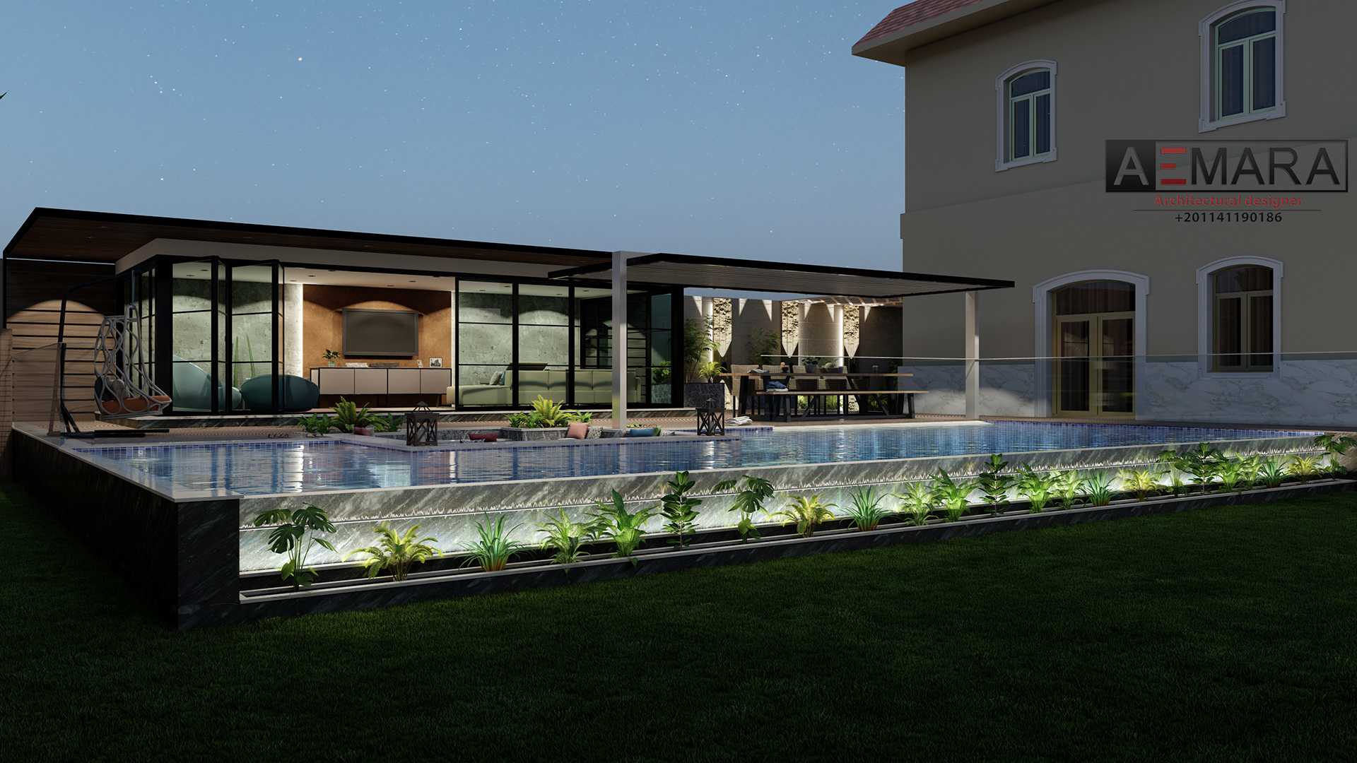 私人花园设计丨阿联酋丨AbdAllah Emara & Mohamed Emad-4