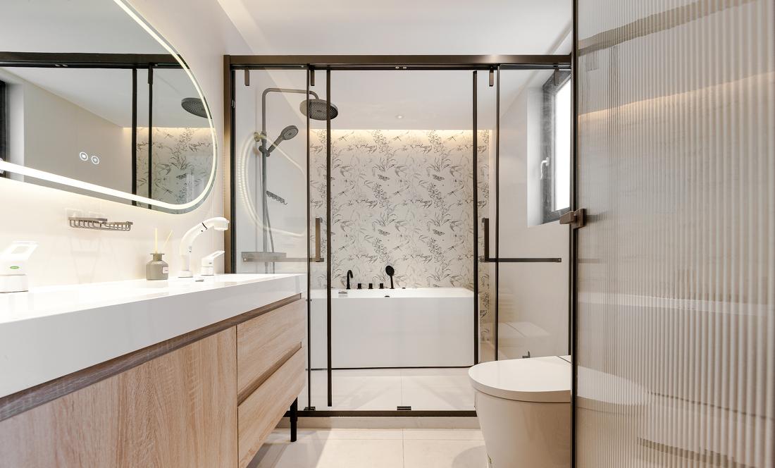 LDK 一体化原木风顶层复式设计-25