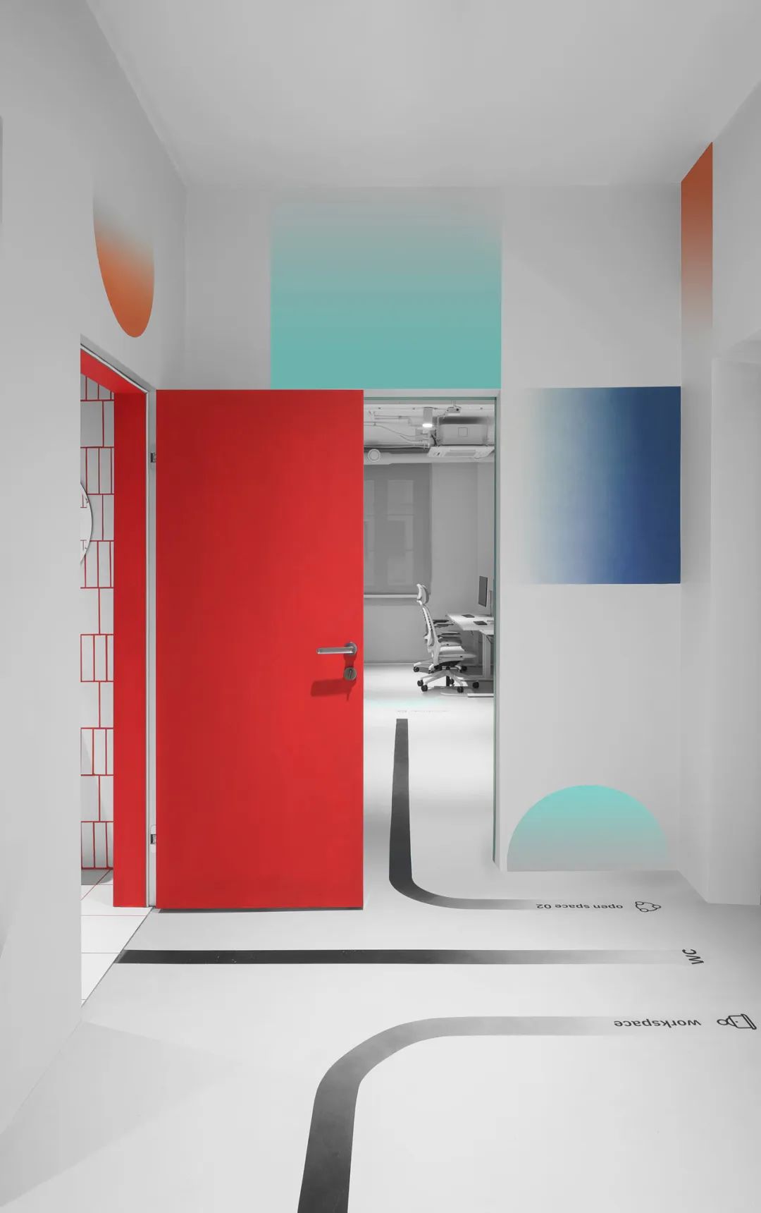 颜色和图形细节打造独特个性！【办公空间】-120