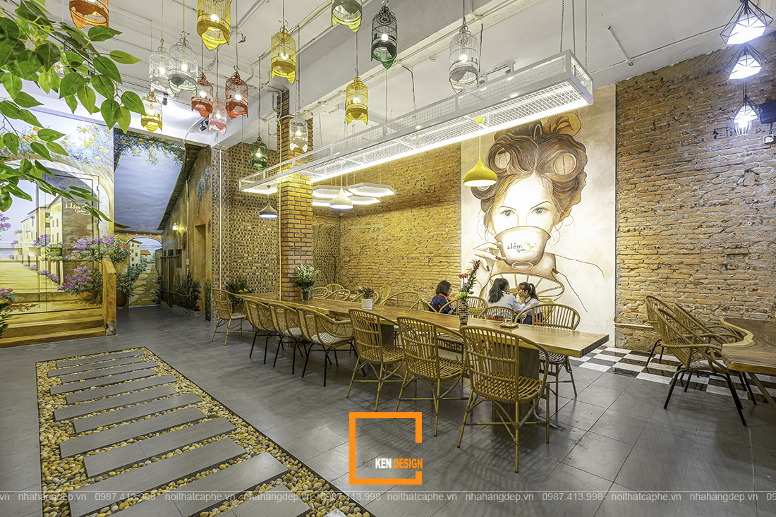 Hẻm咖啡馆装修施工项目丨越南河内丨KenDesign-31