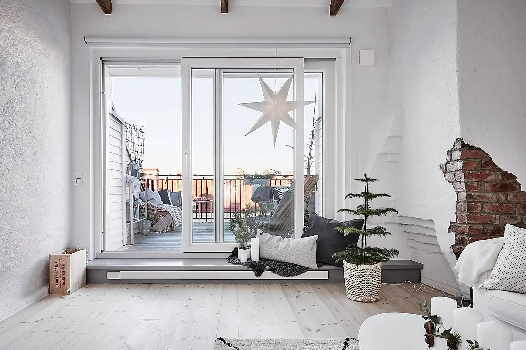 简约露台圣诞派对，赏城市夜景-2