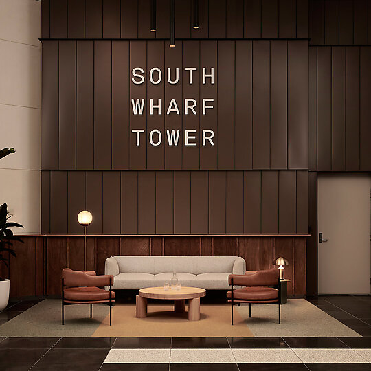 South Wharf Tower Business Lounge by Craig Tan Architects | Australian Interior Design Awards-6