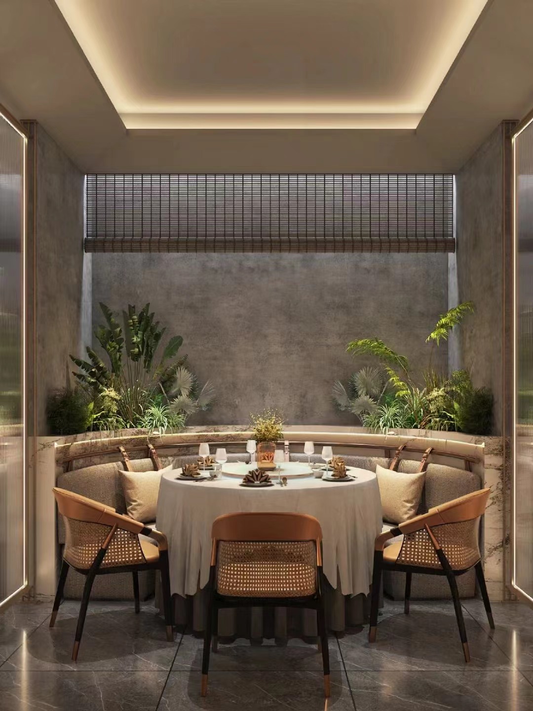 湘菜馆装修设计丨空间设计丨包厢雅间设计-1