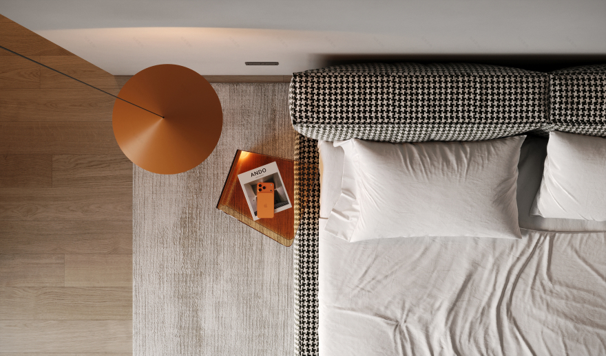 橙色色调卧室-6