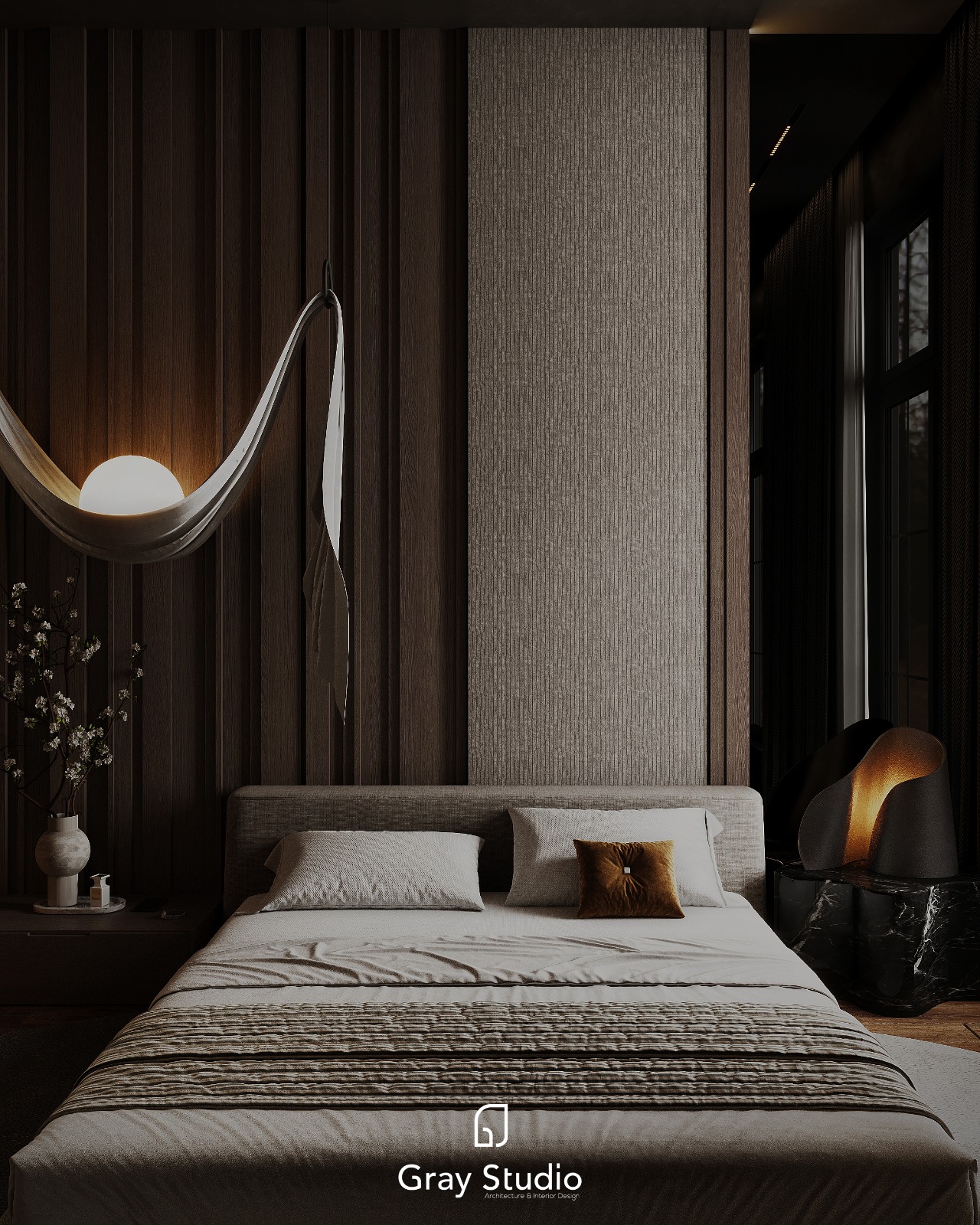 主卧设计项目丨英国丨Gray Studio-10