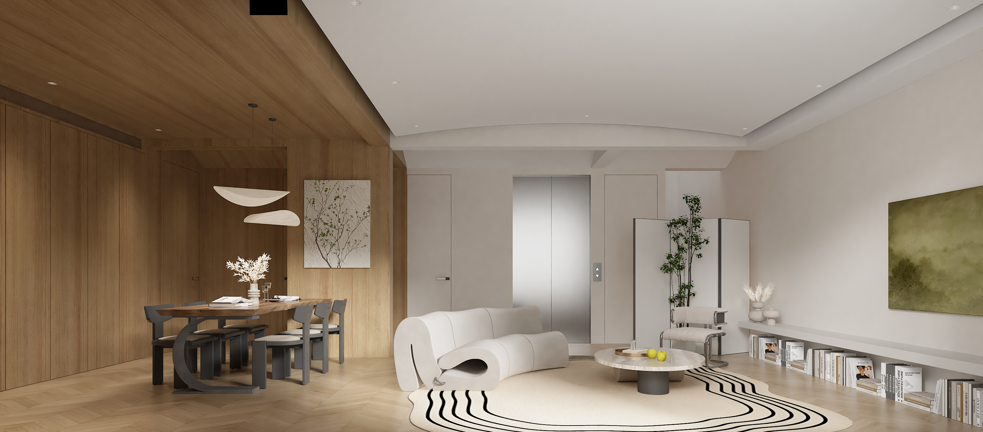 极简原木风的家丨中国天津丨于海洋-9