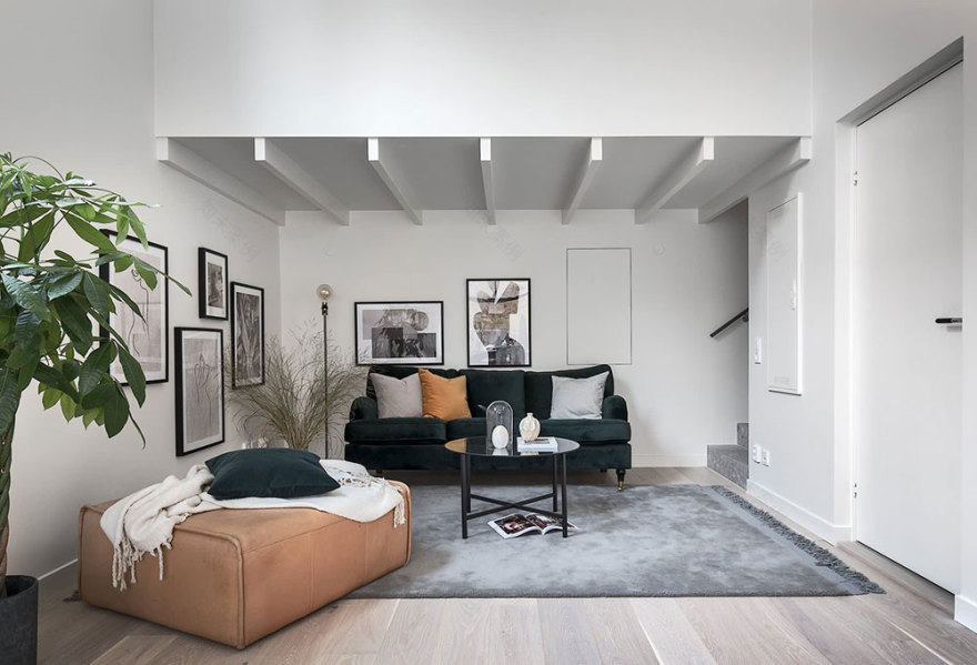 "斯德哥尔摩独特公寓设计 | 旧车库变时尚居所"-7