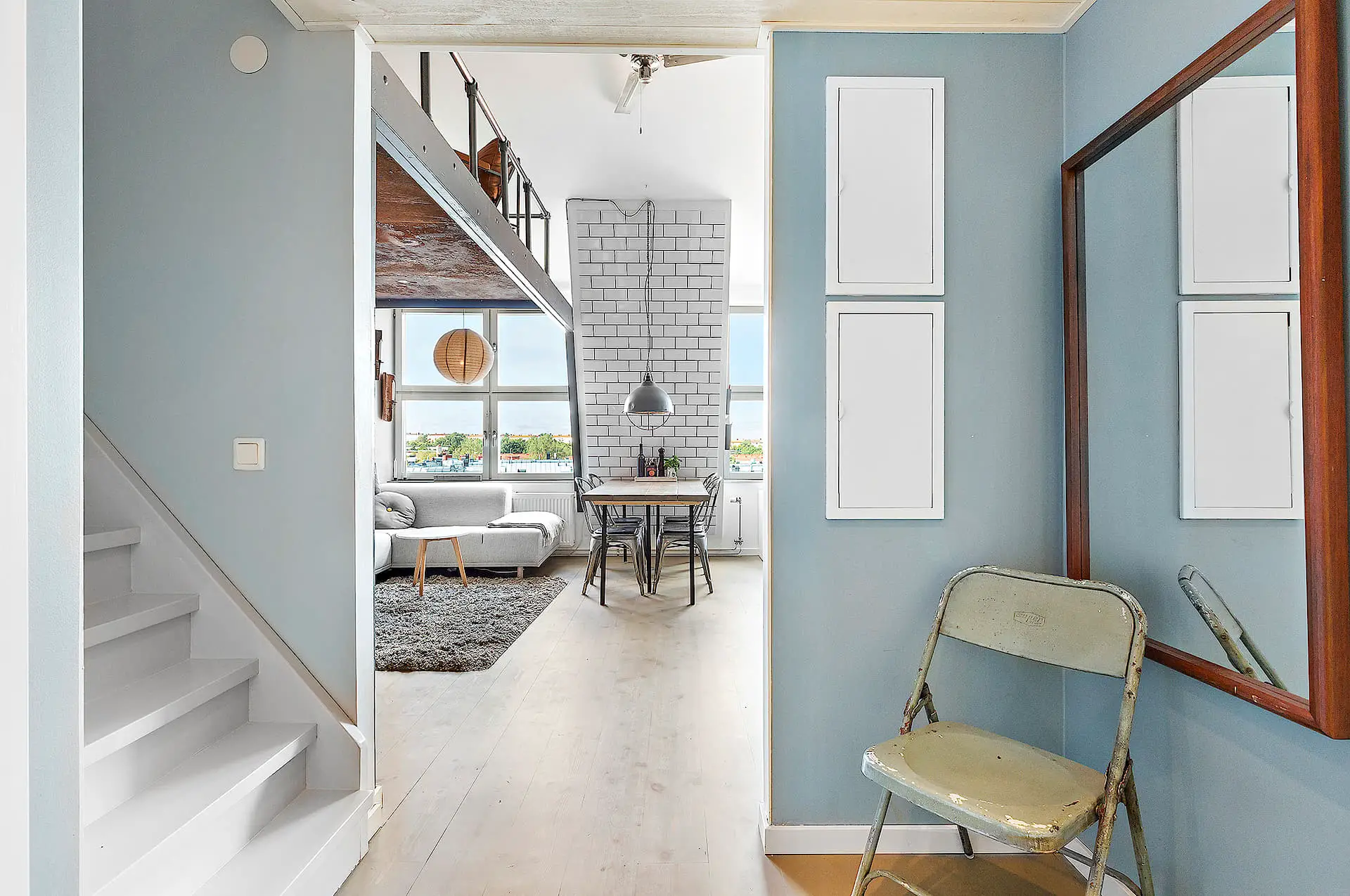 纽约风格工业风公寓设计-15