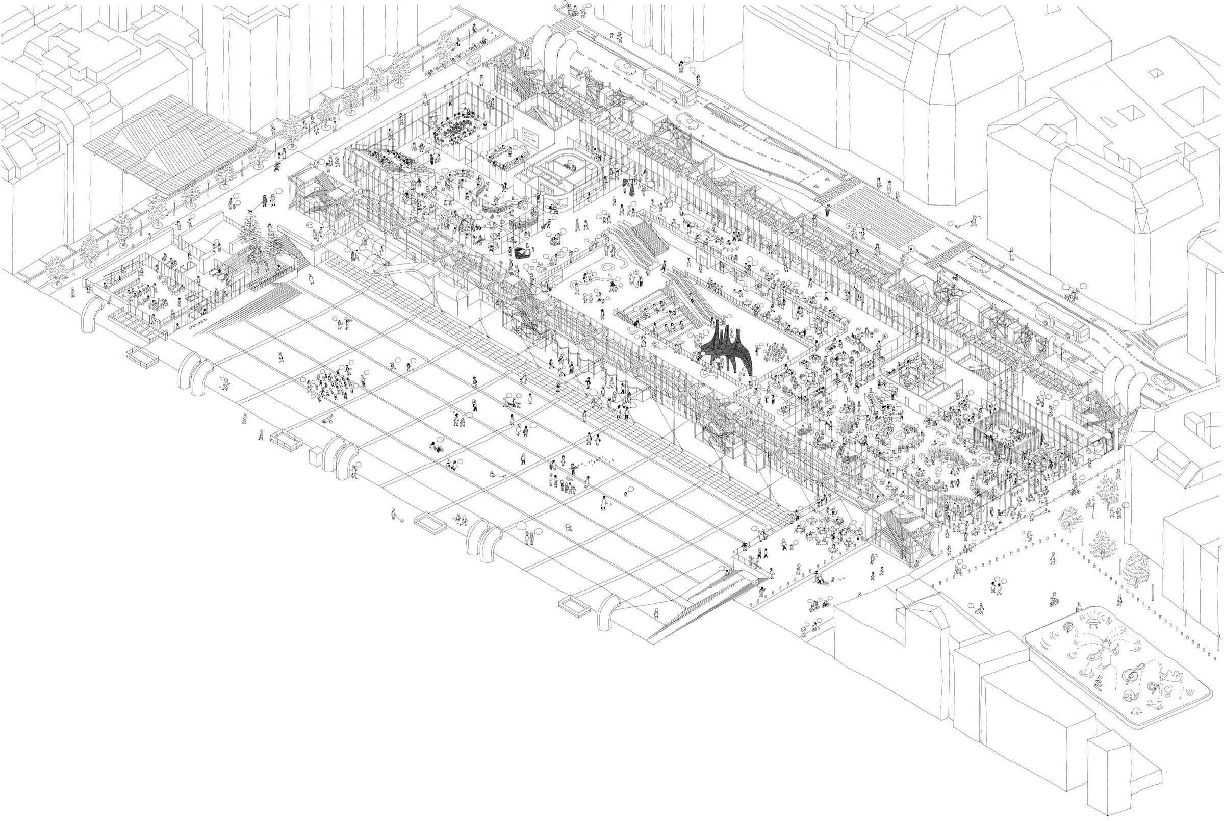 蓬皮杜中心 2030丨法国丨Moreau Kusunoki,Frida Escobedo-22