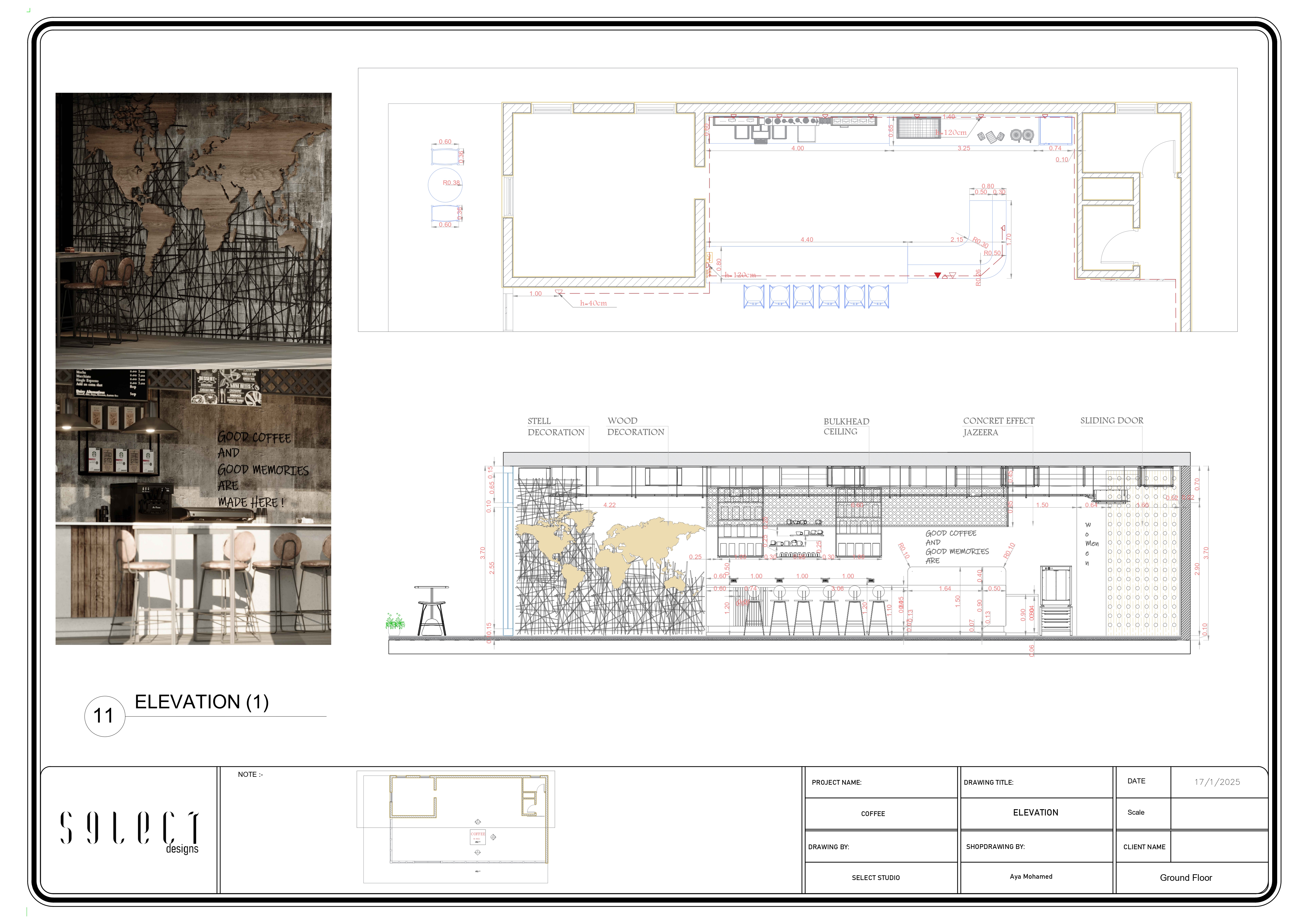 cafe working drawing project-5