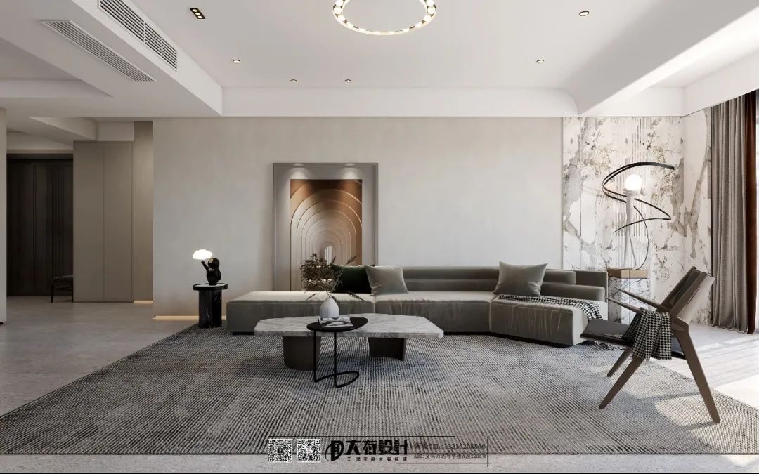 极简轻奢义乌 326㎡贵气住宅设计丨大有团队-13