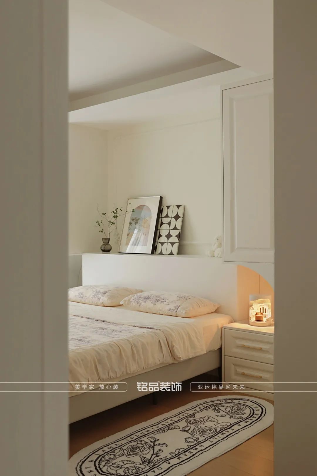 温柔奶油轻法式,浪漫满屋的世宸名府设计丨中国杭州丨铭品装饰-45