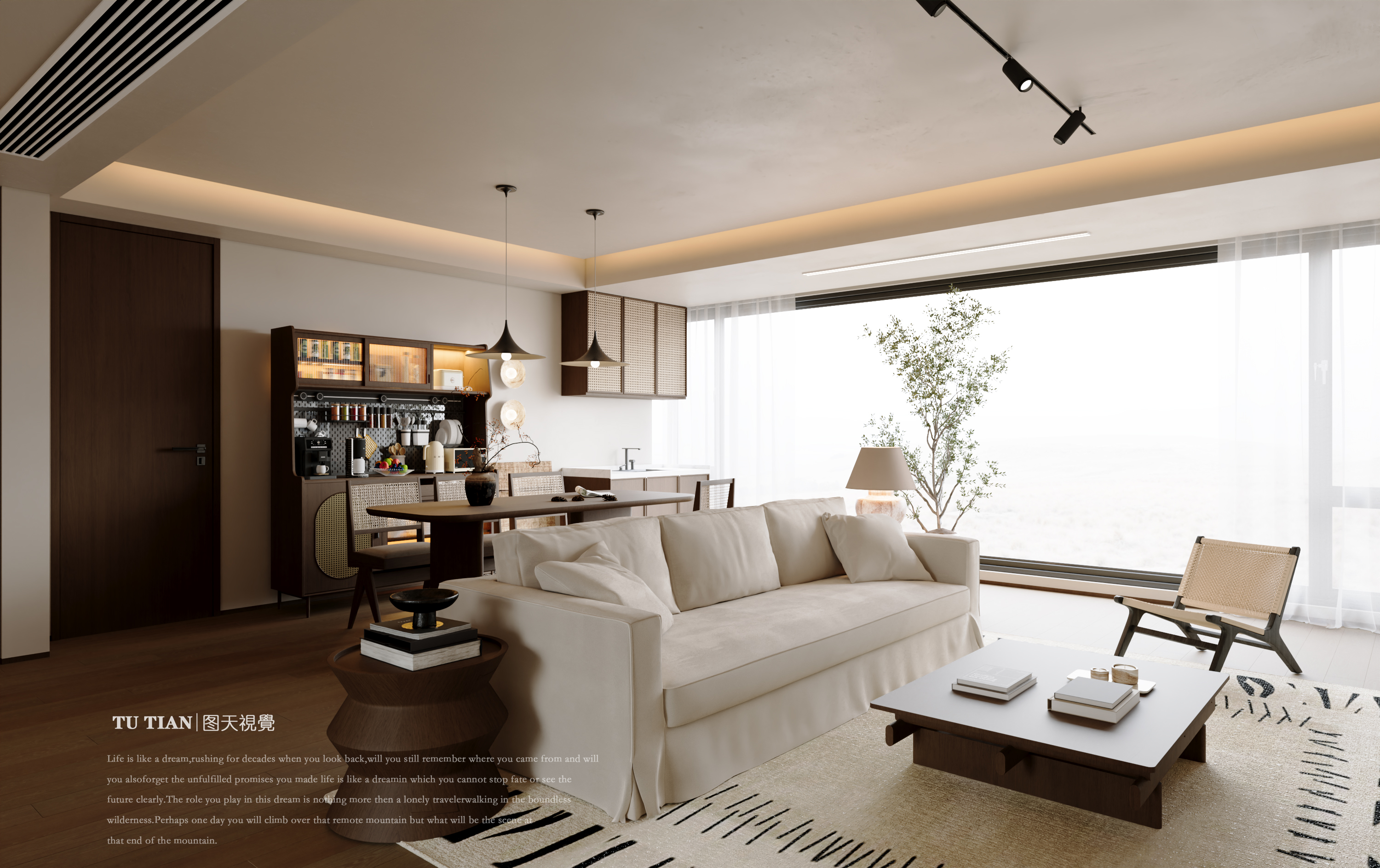 超绝氛围感 · 中古风横厅全屋-0