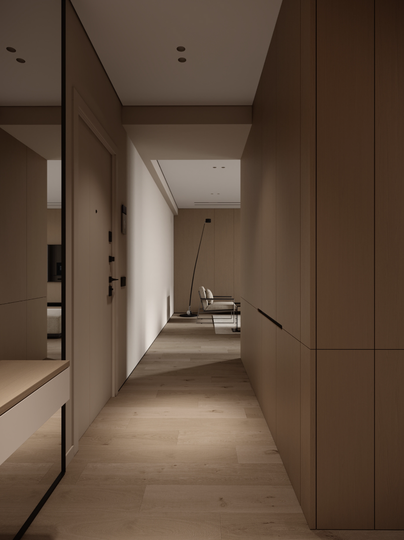 86㎡ 极简原木 温馨住宅-6