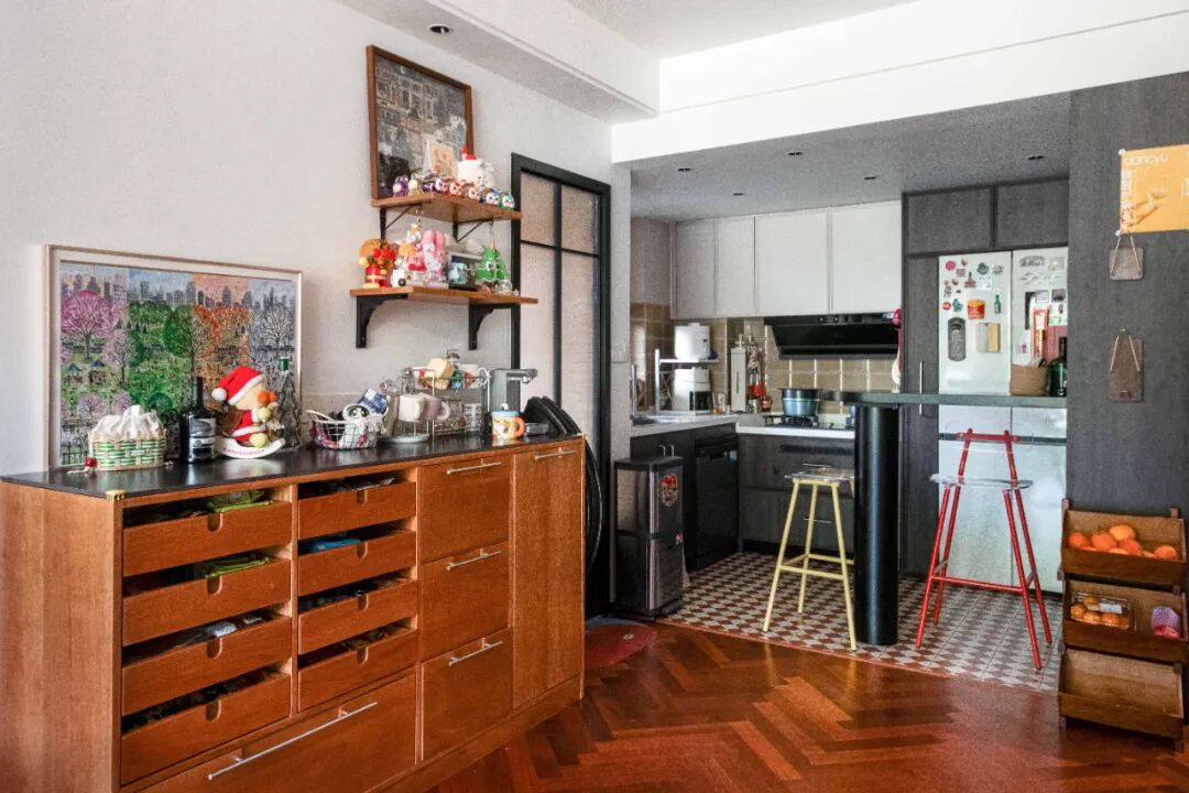 爆改80㎡中古风小家，两个人住好舒服，超干净温馨的小户型！-54