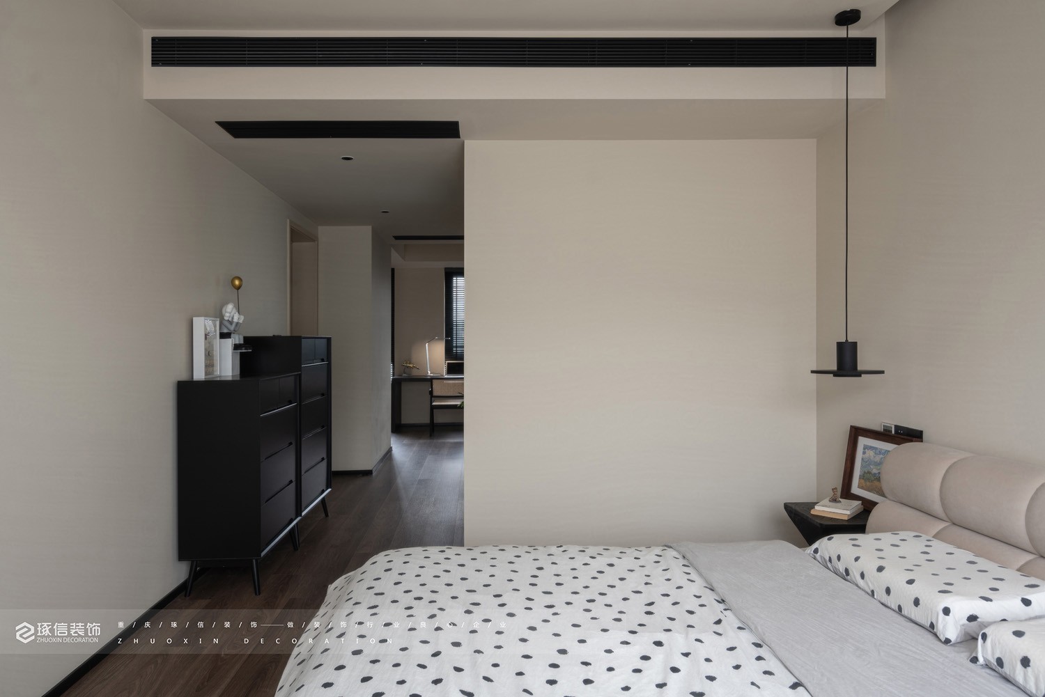 110 平简约现代风舒适空间丨琢信装饰-26