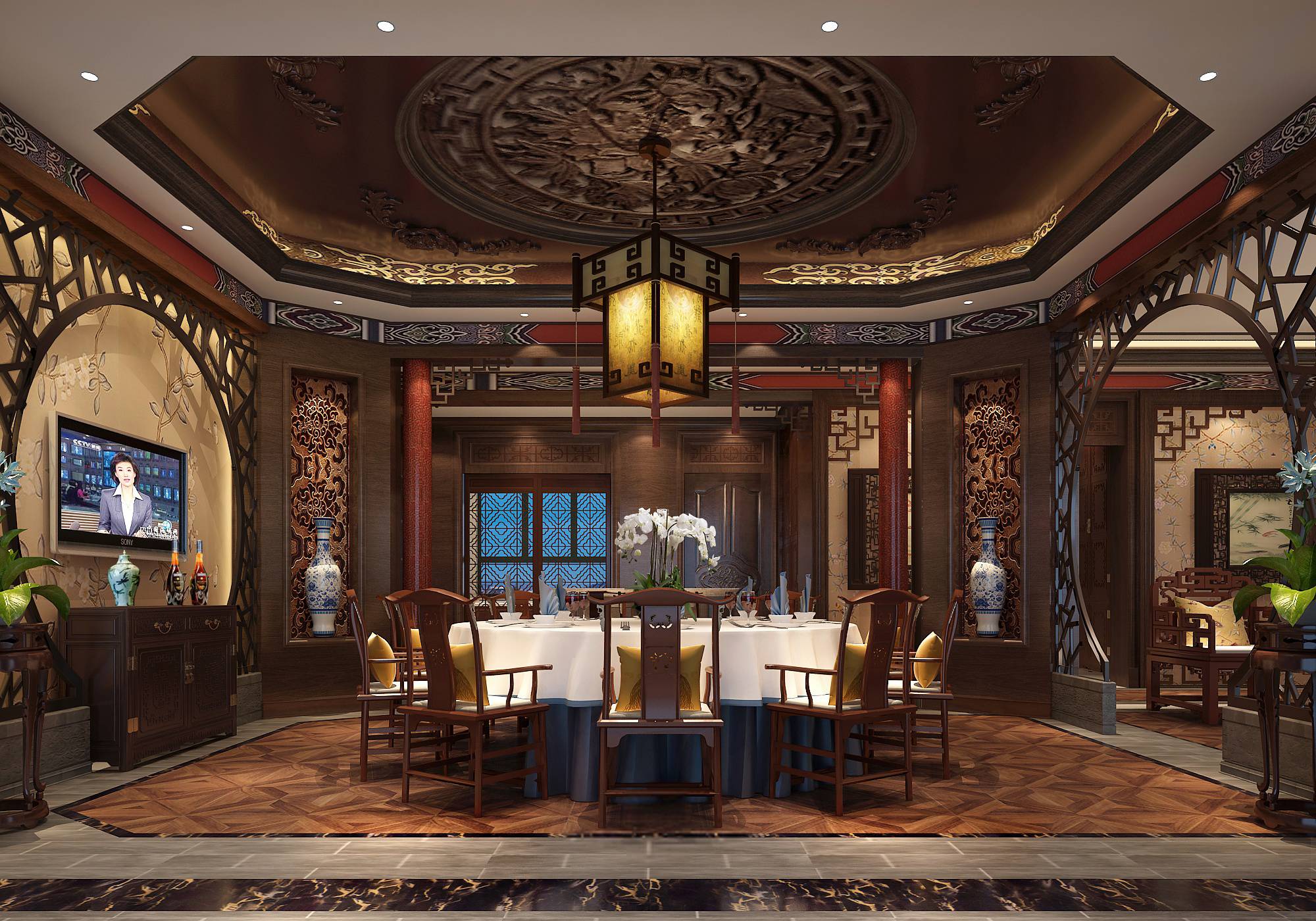 刘中辉丨泉州郭董传统中式风格别墅(方案设计-5