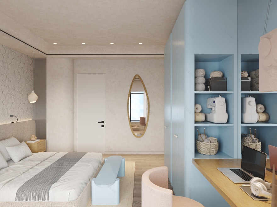 当代公寓设计项目丨俄罗斯莫斯科丨Elena Krasnova,Ksenia Semenova-15