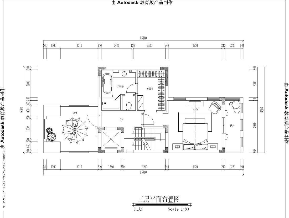 
五层别墅-浅色简欧风格 -7