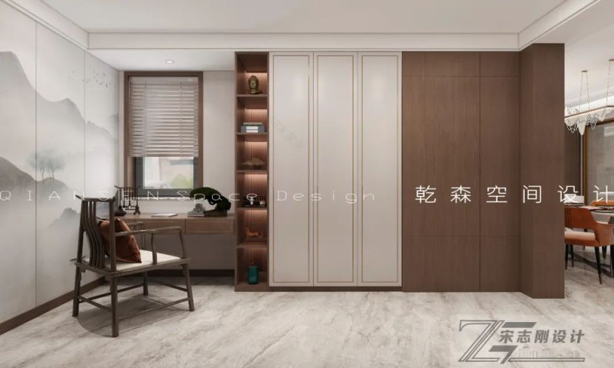 恬淡中和,翰墨飘香丨乾森空间设计-21