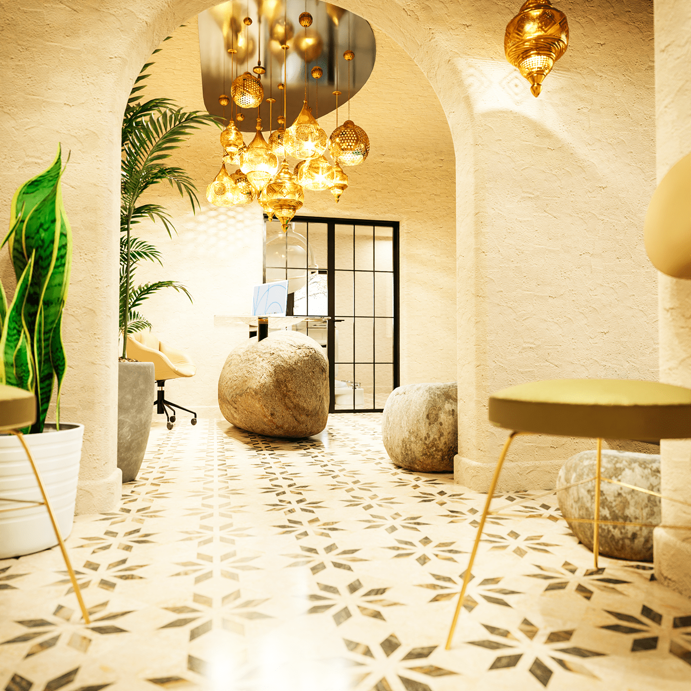 Eastern Style Small Reception Design-8