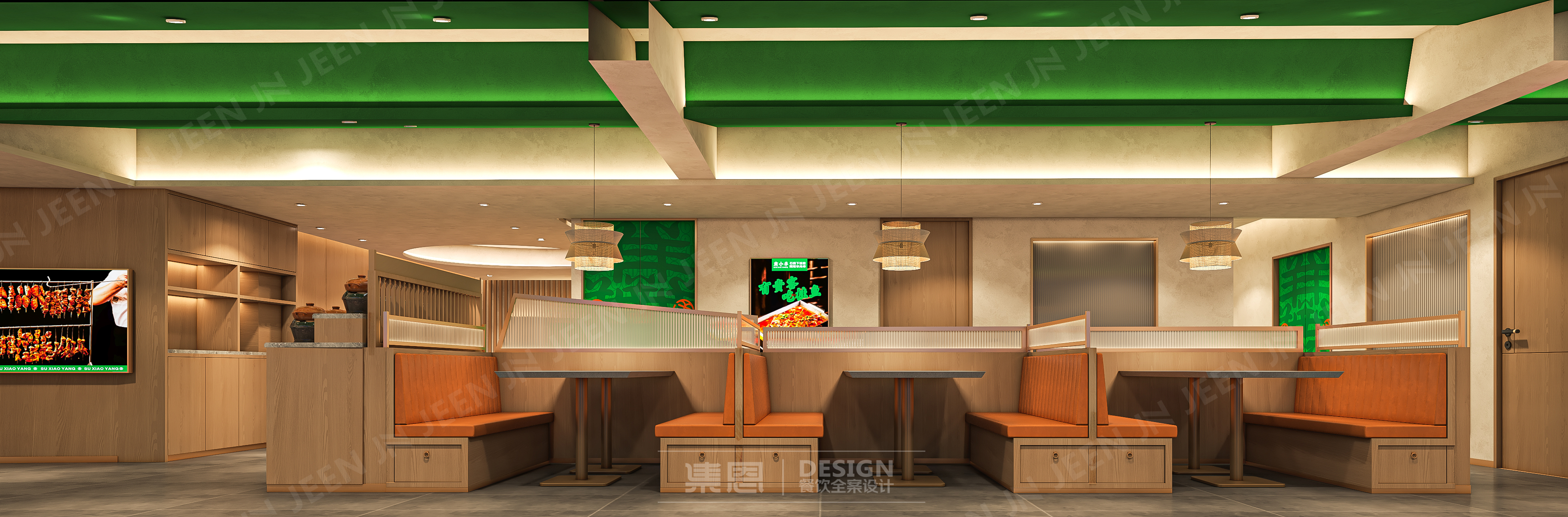 肃小羊石锅湘菜·长青路店丨中国平顶山丨集恩餐饮全案设计-11