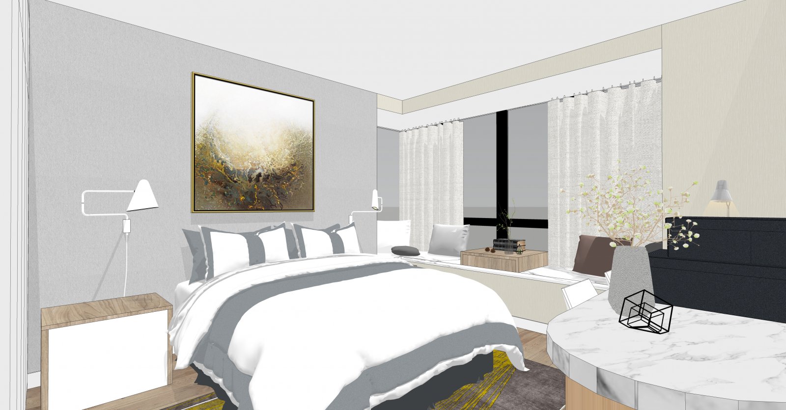 现代简约家装的归宿——高级灰打造品质生活-19