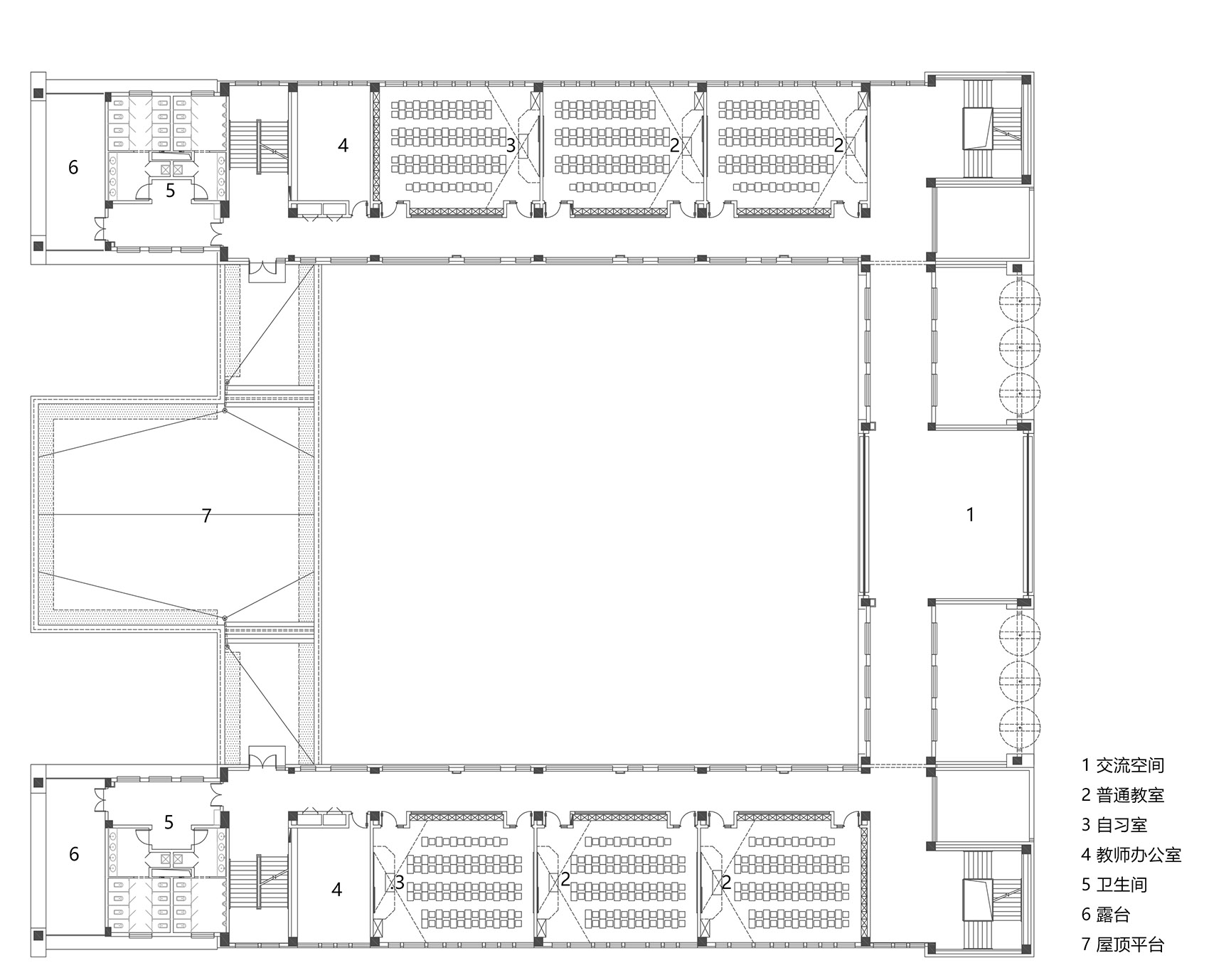 神木中学丨中国陕西丨中科院建筑设计研究院-76