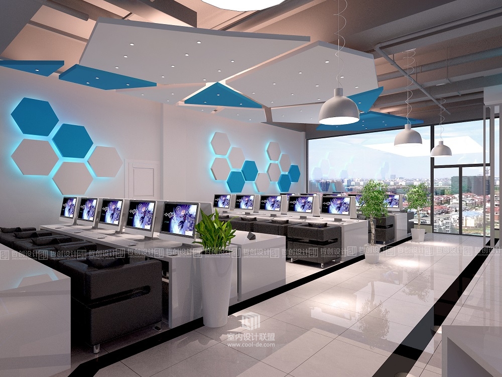 昆明专业网咖装修设计效果图分享 昆明网咖装修设计-21