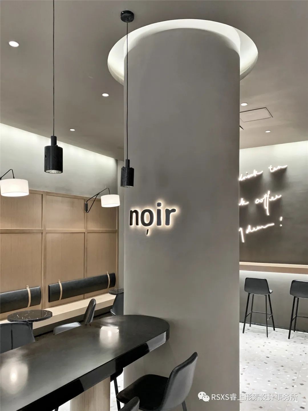 黑色咖啡馆丨中国广州丨睿上形素室内设计有限公司-5