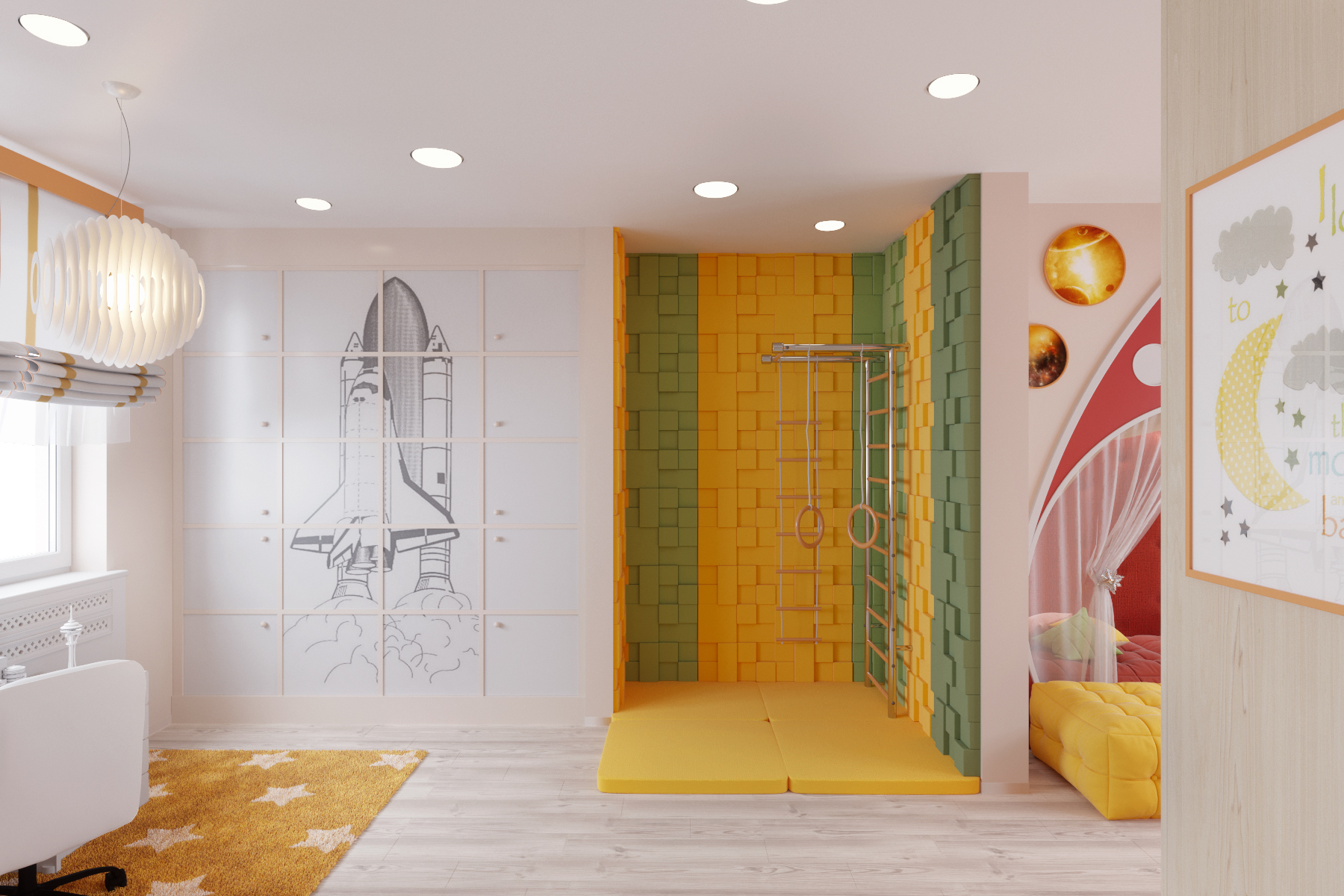 32㎡双人儿童房设计丨ARXY工作室-24