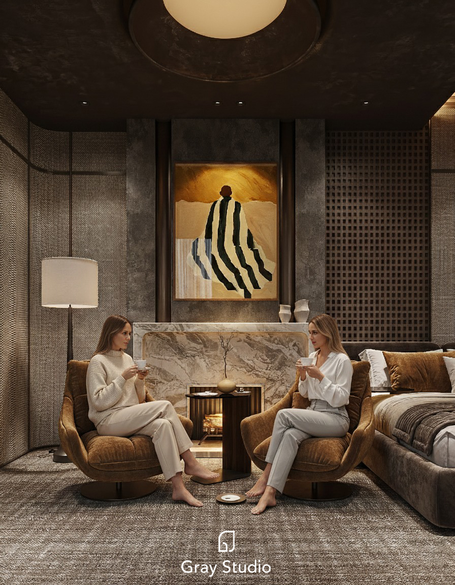 主卧设计项目丨英国丨Mustafa Wael,Gray Studio-5